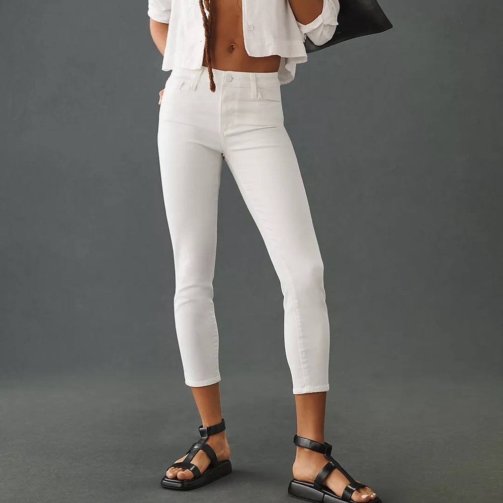 PAIGE White Hoxton Ankle Jeans, Sz 27 NWT